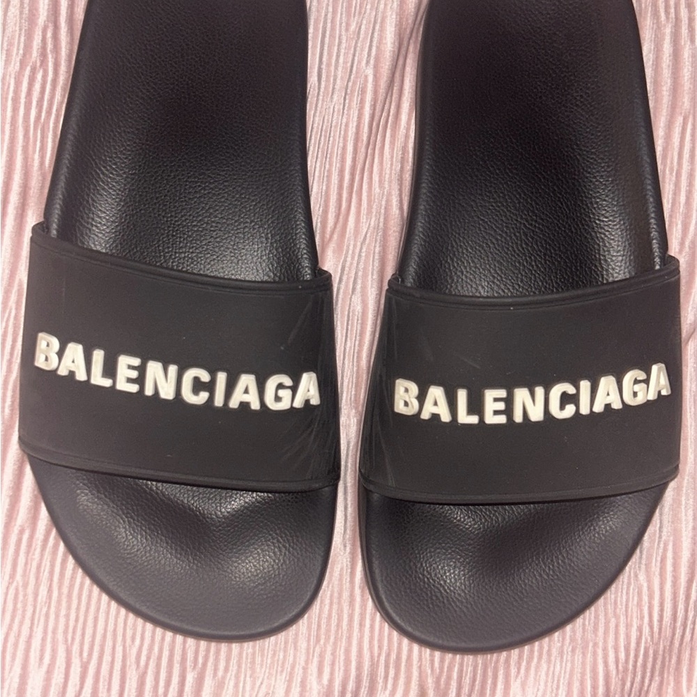 Balenciaga Black Slides